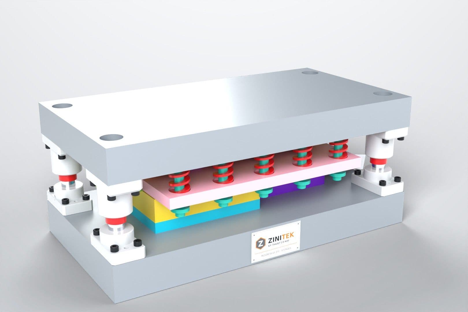 8-Station Progressive Die for a U-Channel Part