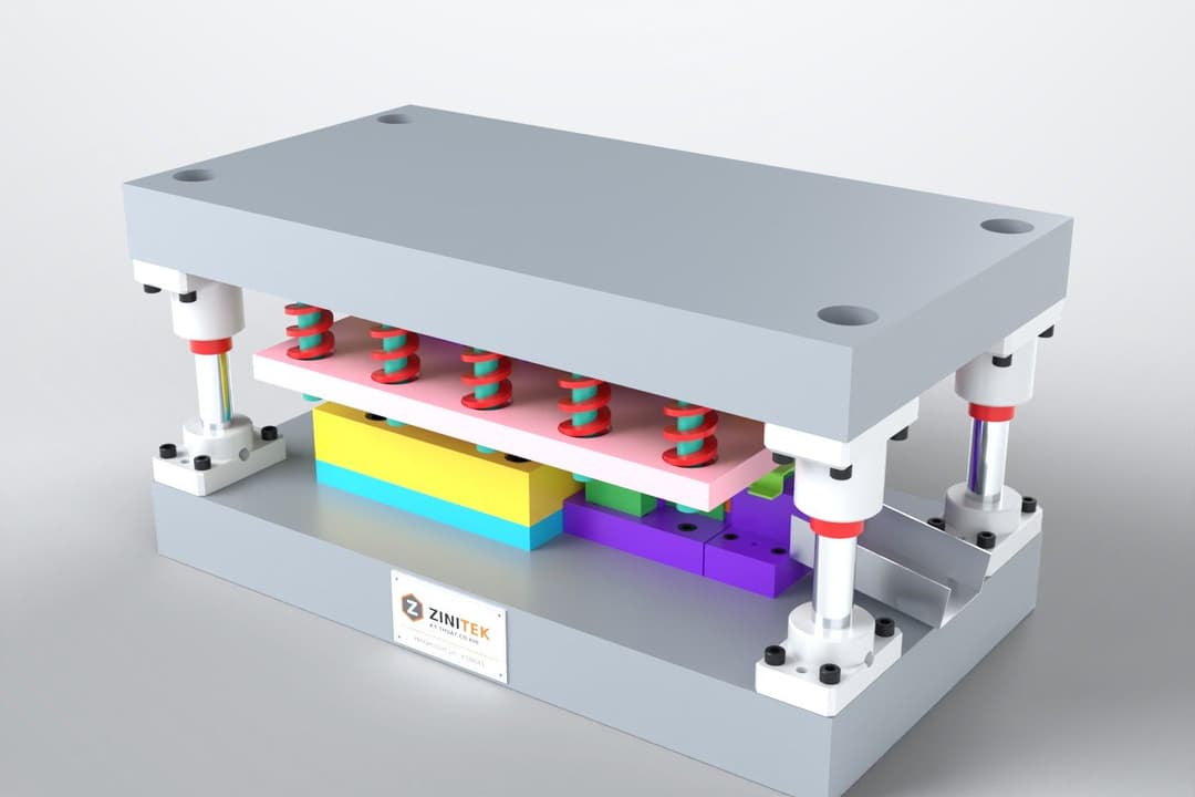 8-Station Progressive Die for a Steel U-Channel Bracket 1